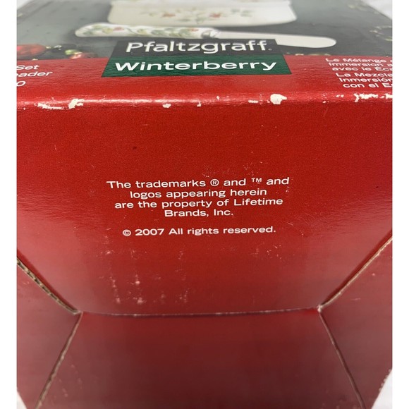 Pfaltzgraff Winterberry Dip Mix Bowl Ramekin Set with Spreader NEW - Picture 12 of 12